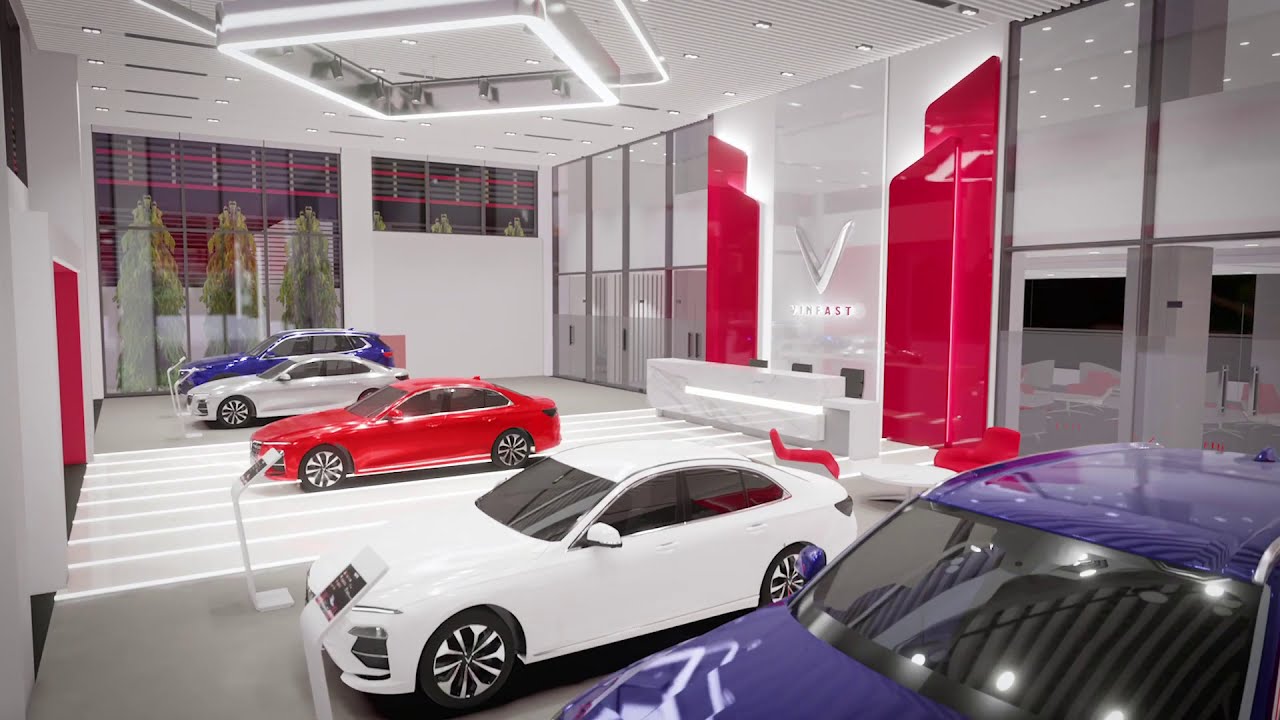 Showroom rộng rãi, bố trí khoa học